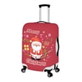 thumbnail image 2 of HELLHERO Santa Claus Print Bottom Zipper Luggage Cover Polyester Spandex Washable Suitcase Cover Anti Scratch Suitcase Guard for Friends, 2 of 5