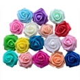 thumbnail image 2 of Pe Rose Head - Rosa falsa hecha a mano para novia, material para ramo, cadena de luces, accesorios, flores, 2 of 2