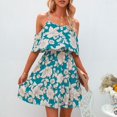 thumbnail image 1 of Vestido de tirantes de jersey de gasa con estampado sexy a la moda para mujer Pompotops qyievc1254, 1 of 9