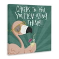 thumbnail image 3 of Stupell Industries Cheers To You Flamazing Quotes and Sayings Painting Wrapped Canvas Canvas Art Print Wall Art, 30 x 30, 3 of 7