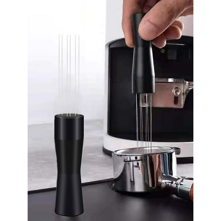 Espresso Coffee Stirrer Coffee Stirring Tamper Needle Coffee Tamper  Distributor Coffee Stirring WDT Tool Food-Grade Stainless Steel Needle Type  Coffee Powder Tamper Distributor 