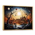 thumbnail image 2 of Designart "Abstract love Couple Landscape" Romantic Landscape Floater Framed Canvas Print, 2 of 7