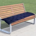 thumbnail image 6 of Dualoai Garden Bench Cushion with Ties 100x50x8cm Patio Cushion for Bench Garden Lounger Navy, 6 of 9