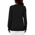 thumbnail image 4 of Uvplove Womens Cardigan Button Down Long Sleeve Soft Knit Crew Neck Sweater,Black,M-3XL, 4 of 8
