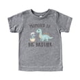 thumbnail image 2 of Dinosaur Big Bro Shirt for Boys New Big Brother Dino Sibling T-Shirt Granite Heather Shirt 5-6, 2 of 5