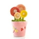 thumbnail image 1 of Set de cucharas medidoras de cerámica - Diseño floral hecho a mano para hornear con caja de regalo, decoración de cocina y herramientas prácticas, 1 of 1