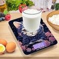 thumbnail image 7 of Cat Flowers Floral Food Scale Digital Kitchen Scale Waterproof Tempered Glass Tare Function 11 lb for Baking Cooking Meal Prep, 7 of 7