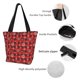 thumbnail image 4 of Balery Snowflakes On A Buffalo Plaid Bolsa de Hombro con Diseño, Bolsa Grande y Duradera, Bolsa Versátil para Compras, 4 of 6