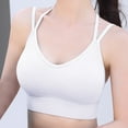 thumbnail image 2 of Sngxgn High Impact Sports Bras for Women High Support Adjustable Strappy Padded Sports Bra Workout Bras for Running(White,S), 2 of 5