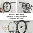 thumbnail image 2 of Rubbermaid Fast Track Garage Storage Wall Mounted Bike Hook, Vertical, 2 of 6