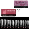 thumbnail image 2 of Soft Gel Full Cover Nail Tips,clear Gel Nail Tips For Press On Nail Extension, 2 of 5