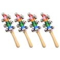 thumbnail image 1 of Wooden Colorful Rattles Rainbow Baby Early Education Educational Rattle Toy, 1 of 9