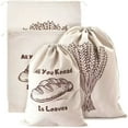 thumbnail image 3 of ACDANC 2026 New 1Pc Linen Bread Bags Reusable Drawstring for Loaf Homemade Artisan Bread Storage for Kitchen,Bakery,Home,Grocery,Storage, 3 of 7