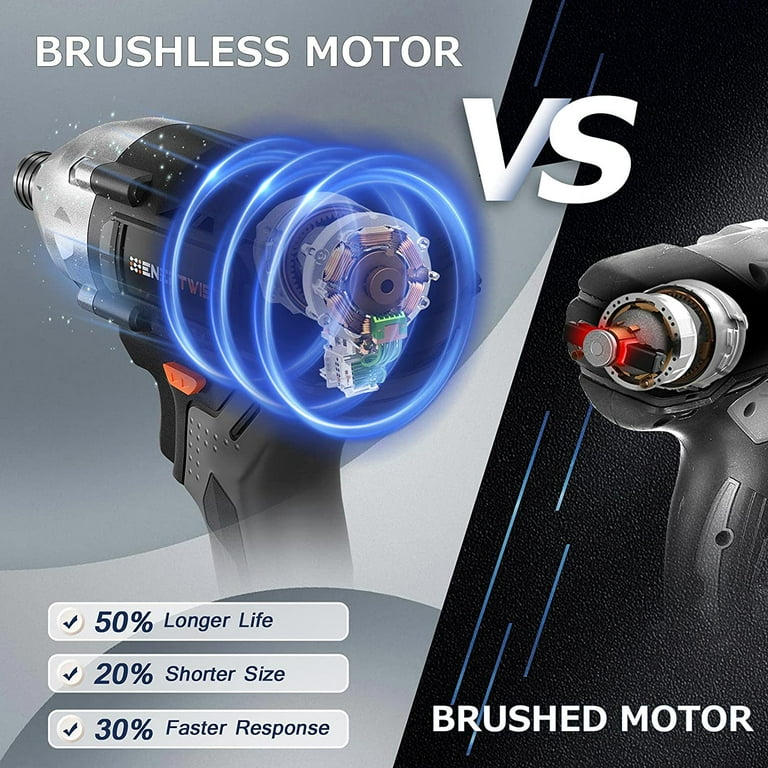 Enertwist 20V Brushless Impact Driver Max to 330NM Cordless