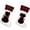 2PCS, variant on Dalrosia Large Christmas Stockings Christmas Strip Cat Paw Hanging Stocking Christmas Sock Double Sided Fireplace Hanging Stocking for Christmas Party Decoration New Year Party