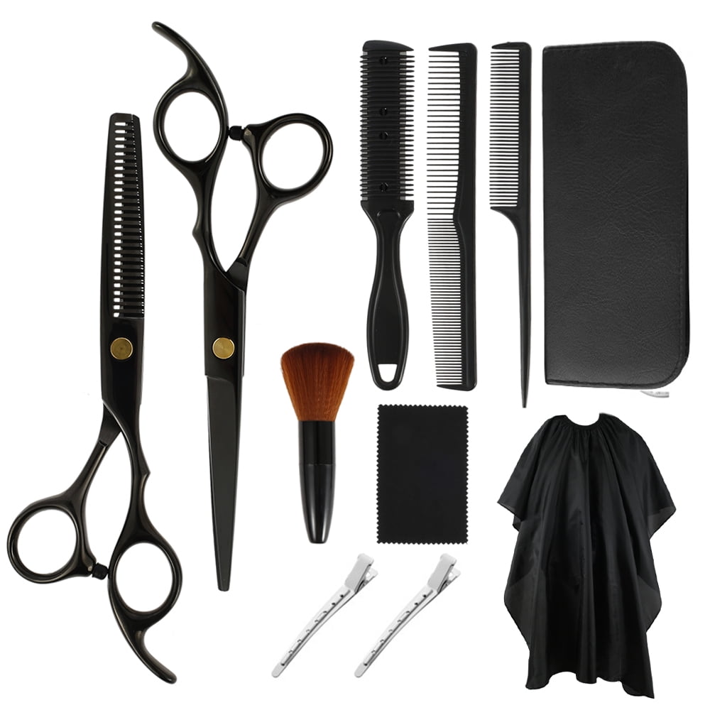 Willstar 11PCS Hair Cutting Scissors Kits Haircut Shears Kit Barber Tools  Kit for Salon 