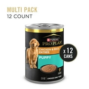 Purina Pro Plan Pate, Wet Dog Food for Puppies Classic Chicken and Rice Entrée, 13 oz Can