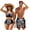 American 1776-2026, variant on Hawaiian Palm Tree Sunset Sexy Tie Knot Bikini Sets for Women Two Piece Bathing Suit,Mens Board Shorts with Pockets,Fashion Couples Matching Swimsuits for Holiday Party