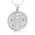 thumbnail image 2 of .925 Sterling Silver Round Aztec Mayan Calendar Charm Pendant -  (Small), 2 of 4