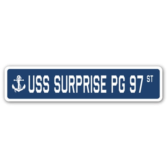 USS SURPRISE PG 97 Street Sign us navy ship veteran sailor gift