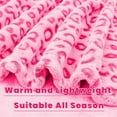 thumbnail image 6 of Warm Blanket Pink Soft Fleece Blankets Fuzzy Hot Pink Cheetah Print Throw Blankets for Bed Couch Sofa, 6 of 6