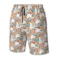 thumbnail image 5 of Kdxio Cute Rabbit Floral Pattern Mens Casual Shorts - Drawstring Summer Beach Sports Shorts for Men, 5 of 9