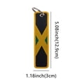 thumbnail image 2 of 2 Pack Motorcycle Key Tags, Flag Embroidery Key Fobs & Keychains, 2 of 7