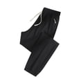 thumbnail image 2 of Womens Travel Pants Active Unisex Quick Drying Cool Stretch Pants With Zipper Pockets Breathable Loose Nylon Spandex Black XL, 2 of 8