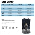 thumbnail image 5 of Lsque Astronaut Standing In The Moon Print Men's Cotton Blend Sleeveless Muscle Shirts (S-3XL)- Moisture Wicking, Odor Protection, UPF 30+,Large, 5 of 8