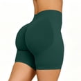 thumbnail image 4 of COMVALUE Women's Workout Impact Shorts 3.6" /4.5" Scrunch Butt Lifting Gym Shorts Yoga Running Biker (Green, L), 4 of 7