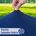 thumbnail image 2 of Round Spandex Tablecloth, Elastic Fitted Waterproof Tablecloths for 45"-52" Tables, Stretch Washable Picnic Table Cover for Camping, Dining, Indoor and Outdoor, Navy, 2 of 6