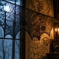thumbnail image 4 of Aoznliie Halloween Fireplace Cover, Black Lace Spiderweb Mantel Scarf for Fireplace Decor, 79x20 inch Gothic Halloween Decor for Mantel, Black, 4 of 6