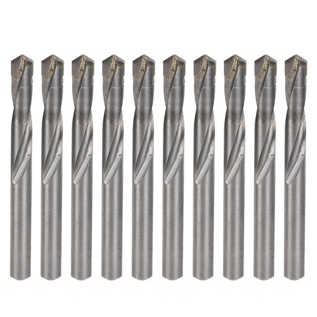 Fresa de grabado de acero de tungsteno, broca helicoidal de vástago recto, 10 Uds., para PCB CNC, 9mm VoborMX herramienta