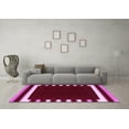 thumbnail image 3 of Ahgly Company Indoor Round Abstract Pink Contemporary Area Rugs, 7' Round, 3 of 4