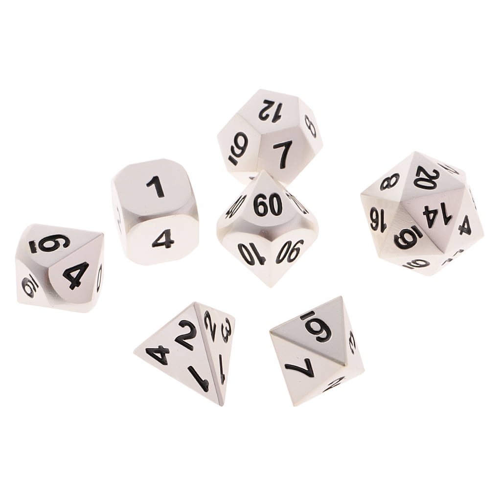 for Game Maker Polyhedral Dice Dice 7Pcs Cream Polyhedral One Funny Special 