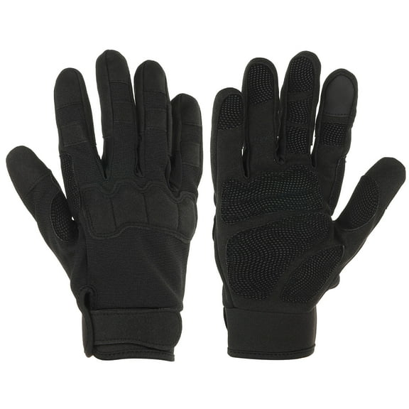Uxcell Outdoor Gloves Full Finger Gloves Touch Screen Breathable Workout Gloves Black, XL