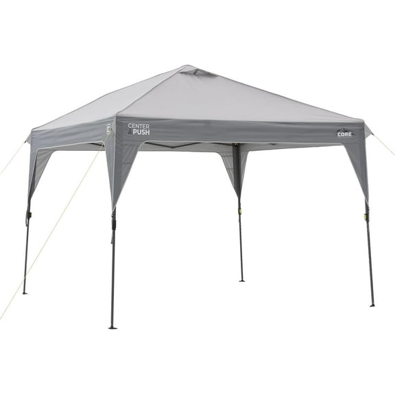 Core 10' x 10' Center Push Instant Canopy Tent - Gray