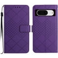 thumbnail image 2 of For Google Pixel 8A Case Wallet Flip Magnetic Clasp Folio Case [Kickstand] with RFID Blocking Card Holders [Detachable Wrist Strap] Shockproof Phone Cover For Google Pixel 8A, Purple, 2 of 9