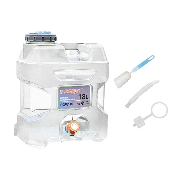 Contenedor De Agua Grande Para Camping, Dispensador De Bebidas Para Picnic, Lavado De Manos Y Conducción, 18 Litros.