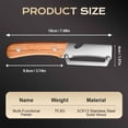 thumbnail image 5 of Multi-Function Vegetable Peeler with Wooden Handle, Stainless Steel Blade for Potato Pumpkin Carrot, , A Multifunctional Paring Knife with A Wooden Handle (Please Add A Box for 1 Yuan When Ordering), 5 of 9