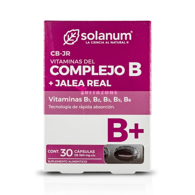 Complejo B Jalea Real 30 cápsulas Solanum Solanum SOLANUMCOMPLEJOBCAJA