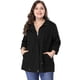 thumbnail image 1 of Chaqueutilitarcon cordón cuello alto talgrande pamujer Negro 4XL, 1 of 6