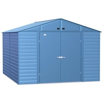 Arrow Select 10 x 12 x 8 ft Blue Grey Steel Storage Shed