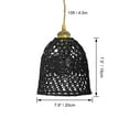 thumbnail image 2 of FSLiving 10W LED Swag Hanging Plant Grow Light Full Spectrum Plug-in Cord BOHO Hemp Rope Handcrafted Bell Shape Macrame Pendants with Timer for Indoor Plant No Wiring Needed Portable Customizable, 2 of 7