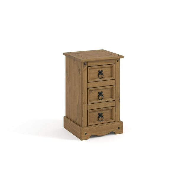 3 Drawer Natural Finish Solid Wood Nightstand by Gateway Creations Inc.