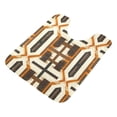 thumbnail image 7 of Yayeee Bath Rug for Bathroom Floor Non Slip Contour Fluffy Soft Absorbent Mat, 20"x24", Beige Geometric, 7 of 7