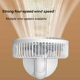 thumbnail image 5 of Fnochy Portable USB Rechargeable Small Fan with Auto Oscillation, Powerful Desk Fan for Home Office Travel, Multiple Charging Options & Removable Face Design, 5 of 8