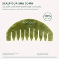 thumbnail image 4 of EcoTools Scalp Jade Green Gua Sha Hair Comb, 1 Count, 4 of 9