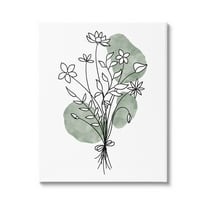 Stupell Industries Casual Daisy Petal Outline Graphic Art Gallery Wrapped Canvas Print Wall Art, Design by JJ Design House LLC