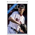 thumbnail image 3 of MLB Boston Red Sox - Chris Sale 18 Wall Poster with Wooden Magnetic Frame, 22.375" x 34", 3 of 5